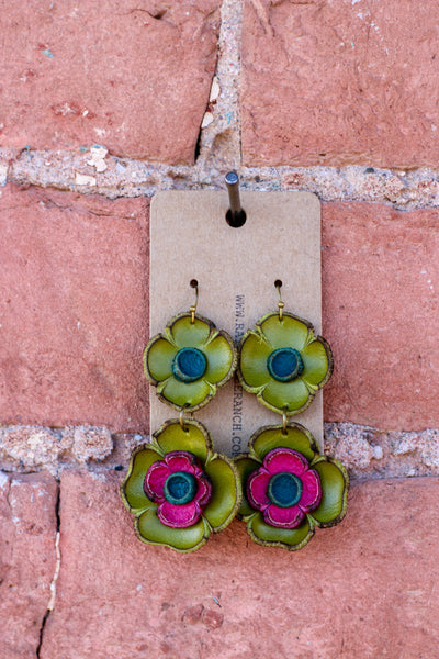Double Flower Earrings