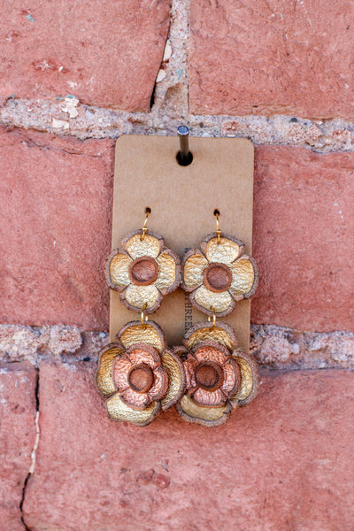 Double Flower Earrings