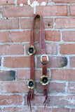 Leather Flower Headstall
