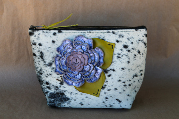 Cowhide Makeup Bag